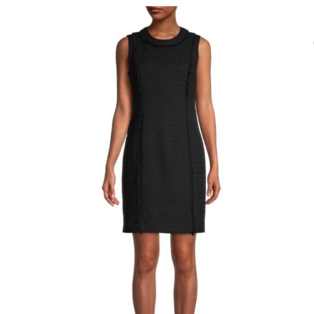 NWOT Karl Lagerfled Sleeveless Tweed Sheath Dress